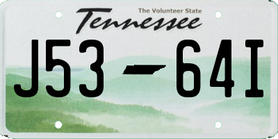 TN license plate J5364I