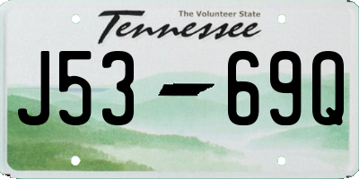 TN license plate J5369Q