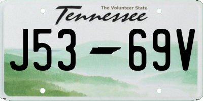 TN license plate J5369V