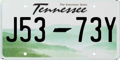 TN license plate J5373Y