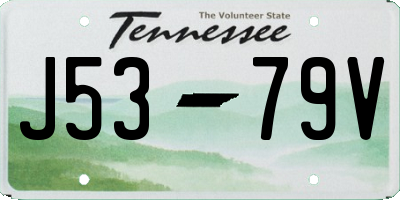 TN license plate J5379V