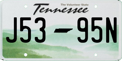 TN license plate J5395N