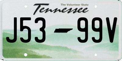 TN license plate J5399V