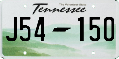 TN license plate J5415O