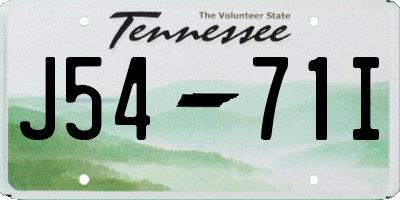 TN license plate J5471I