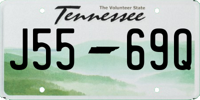 TN license plate J5569Q