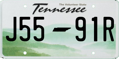TN license plate J5591R