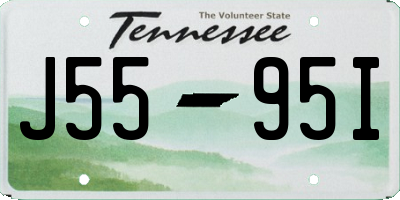 TN license plate J5595I