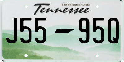 TN license plate J5595Q