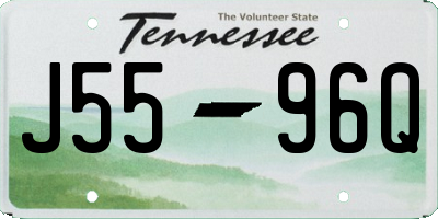 TN license plate J5596Q