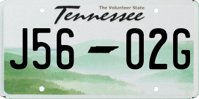 TN license plate J5602G