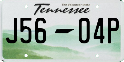TN license plate J5604P