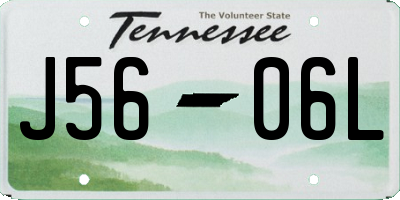 TN license plate J5606L