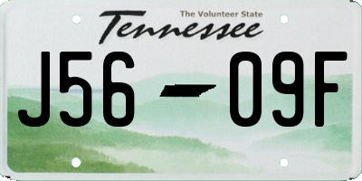 TN license plate J5609F