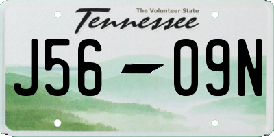 TN license plate J5609N