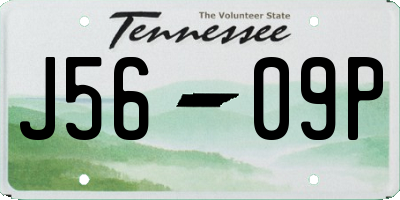 TN license plate J5609P
