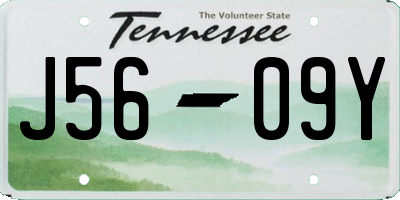 TN license plate J5609Y