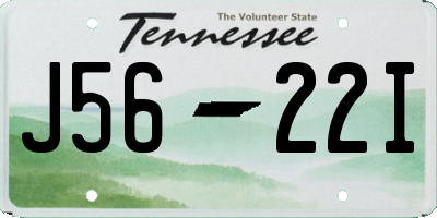 TN license plate J5622I