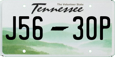 TN license plate J5630P