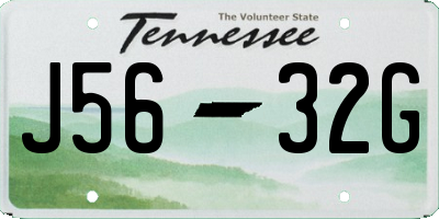 TN license plate J5632G