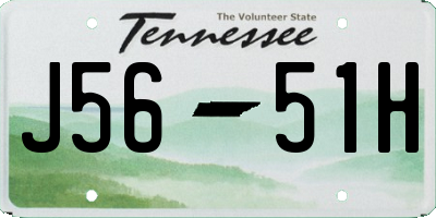 TN license plate J5651H