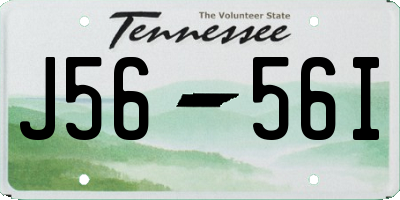 TN license plate J5656I