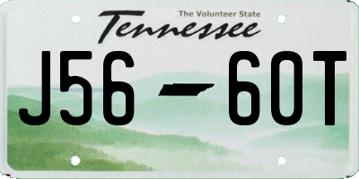 TN license plate J5660T