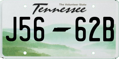 TN license plate J5662B