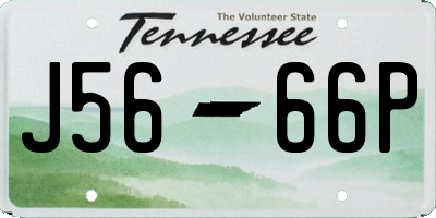 TN license plate J5666P