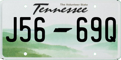 TN license plate J5669Q