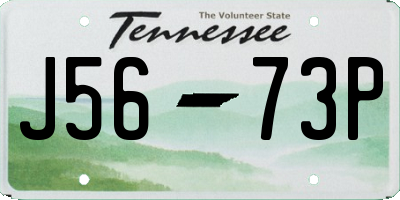 TN license plate J5673P