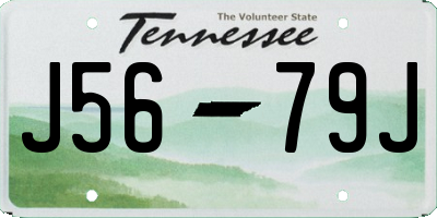 TN license plate J5679J