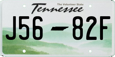 TN license plate J5682F