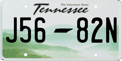 TN license plate J5682N