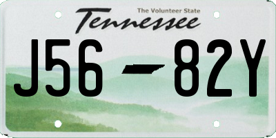 TN license plate J5682Y