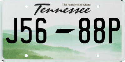 TN license plate J5688P