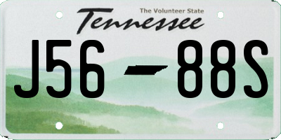 TN license plate J5688S