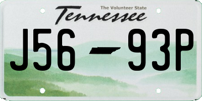 TN license plate J5693P