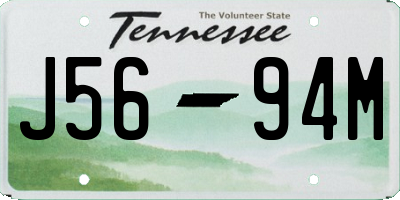 TN license plate J5694M