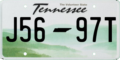 TN license plate J5697T