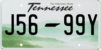 TN license plate J5699Y