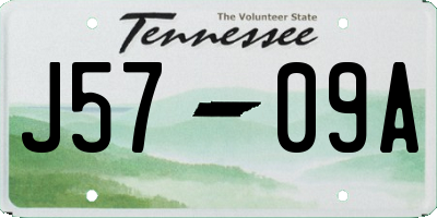 TN license plate J5709A