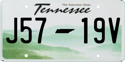 TN license plate J5719V