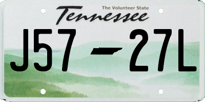 TN license plate J5727L