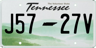 TN license plate J5727V