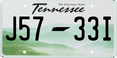 TN license plate J5733I