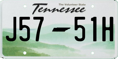 TN license plate J5751H
