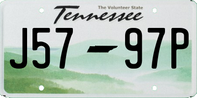 TN license plate J5797P