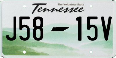 TN license plate J5815V