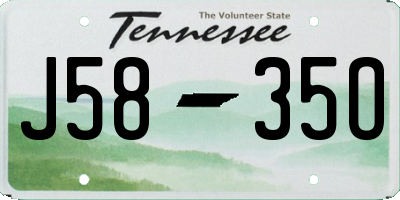 TN license plate J5835O